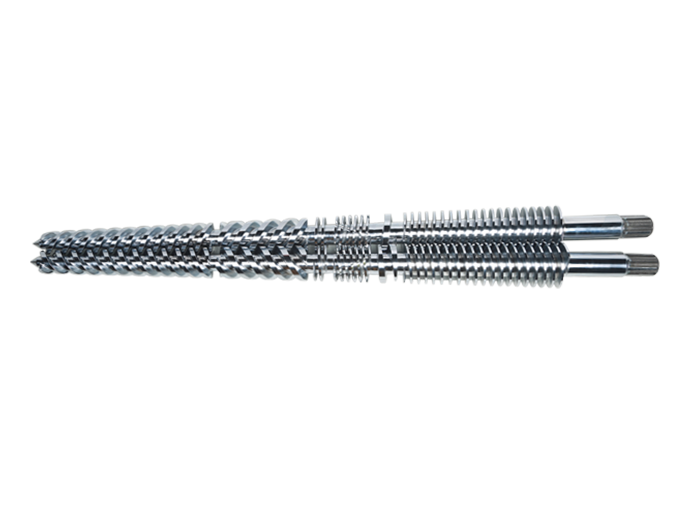Why is the combination of parallel twin screws and barrels more efficient than single screws?