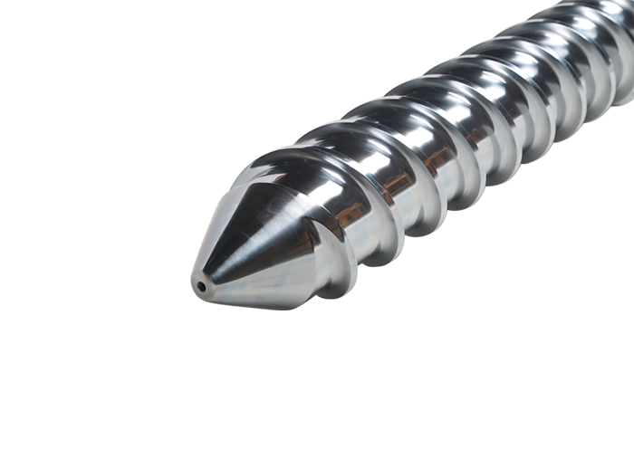 What are the design principles and functions of the rubber extruder screw?